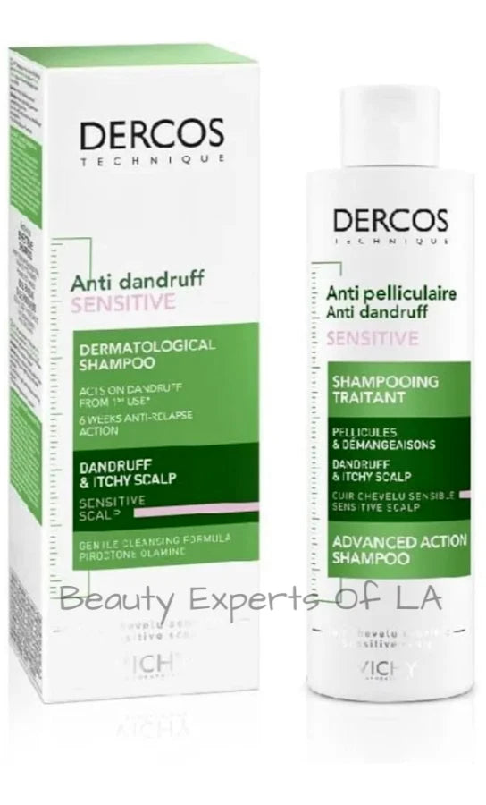 Vichy Dercos Anti-Dandruff Sensitive Scalp Shampoo 6.7oz/ 200ml