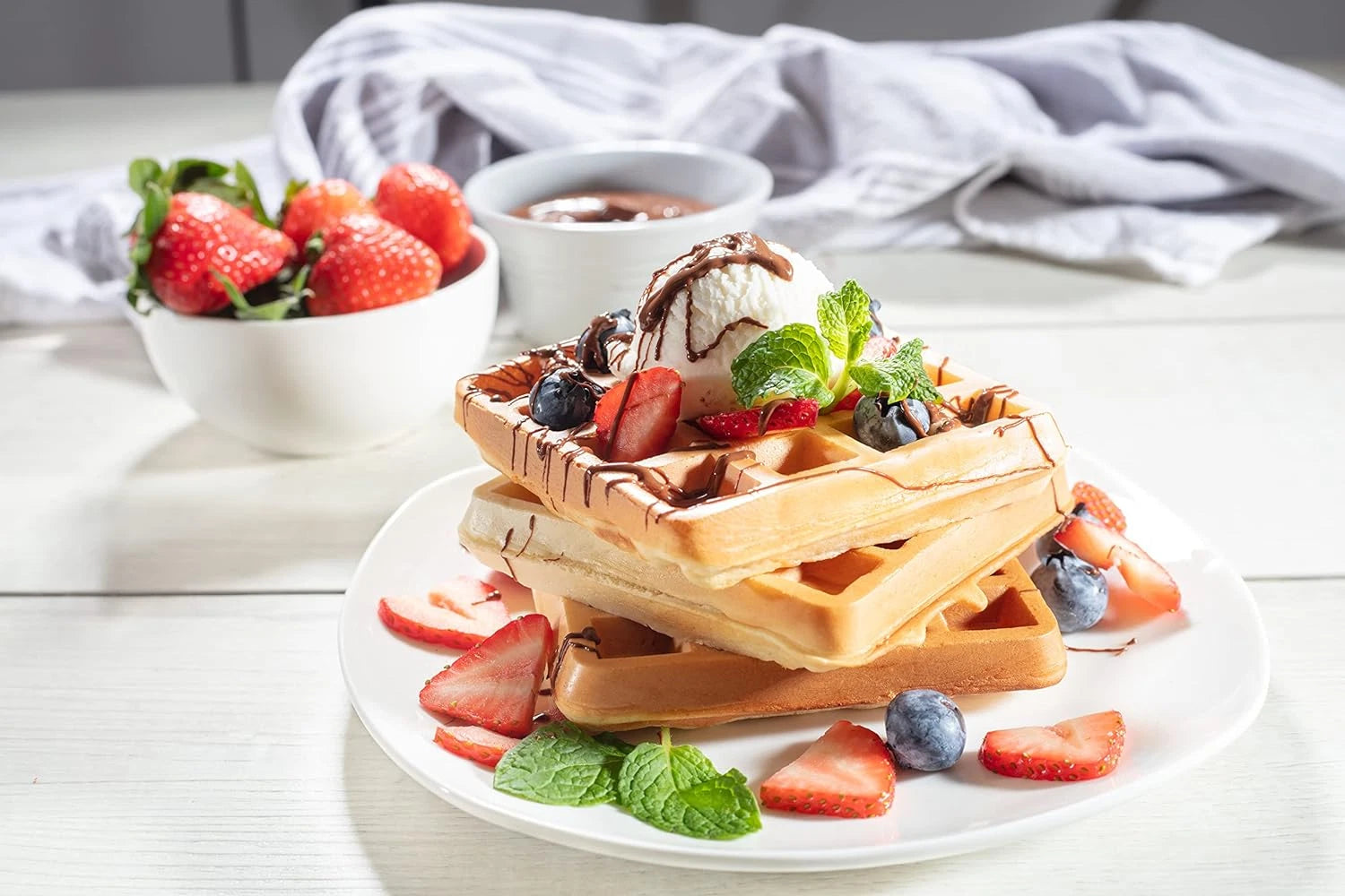 Set de Desayuno Goerera de Acero Inoxidable 4 Rebanadas Antiadherente