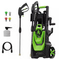 Electricel, Electric Pressure Washer 1700PSI Power Washer With Hose Reel, Foam Cannon, Green